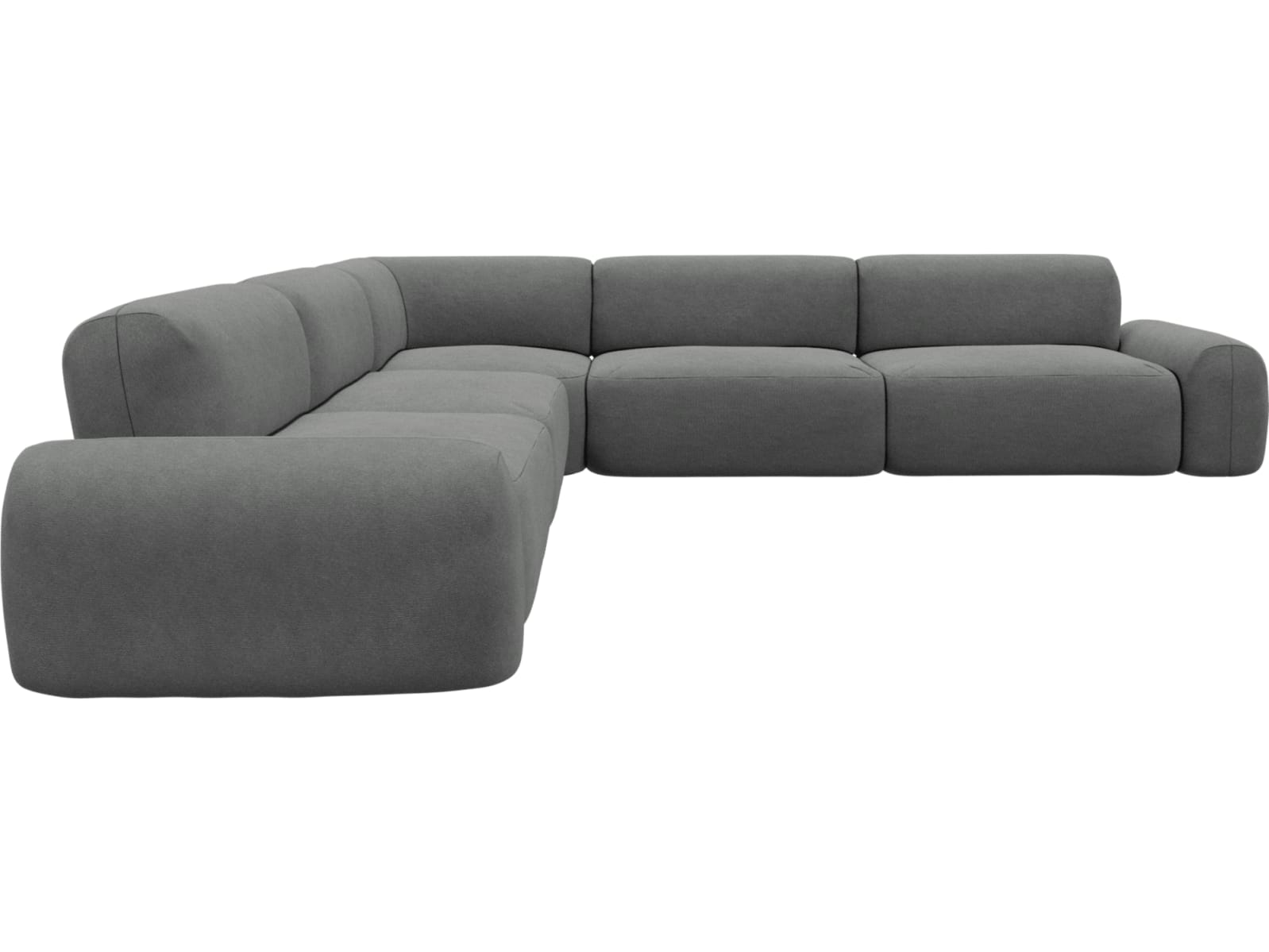 Beckett Maya Flint Modular Corner Sofa - 7 Piece color Maya Flint