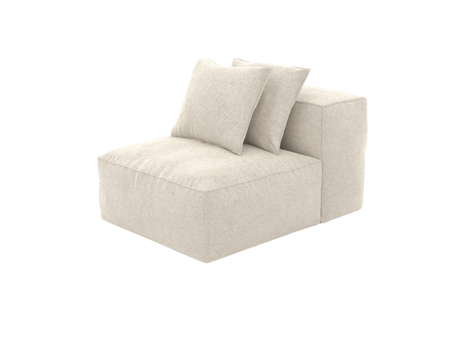 Riley Avon Mineral Armless Sofa Module color Avon Mineral