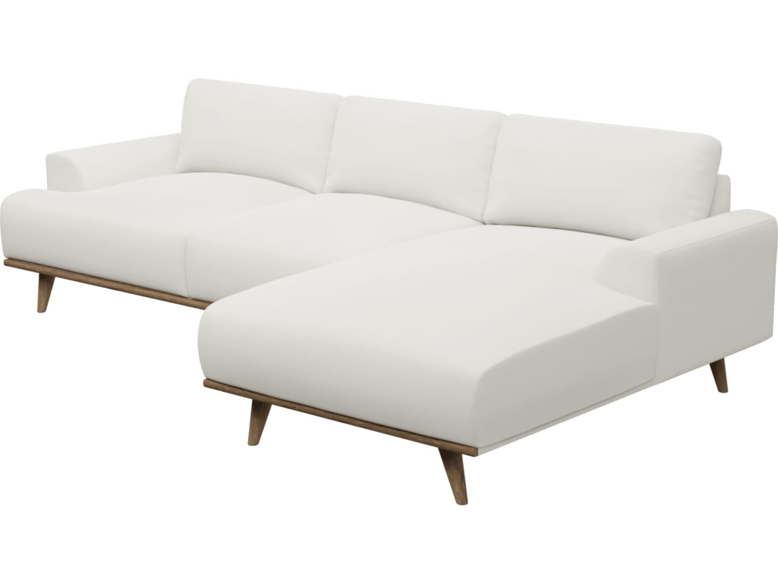 Dane Tribute Ice Chaise Sofa - 3 Seater color Tribute Ice