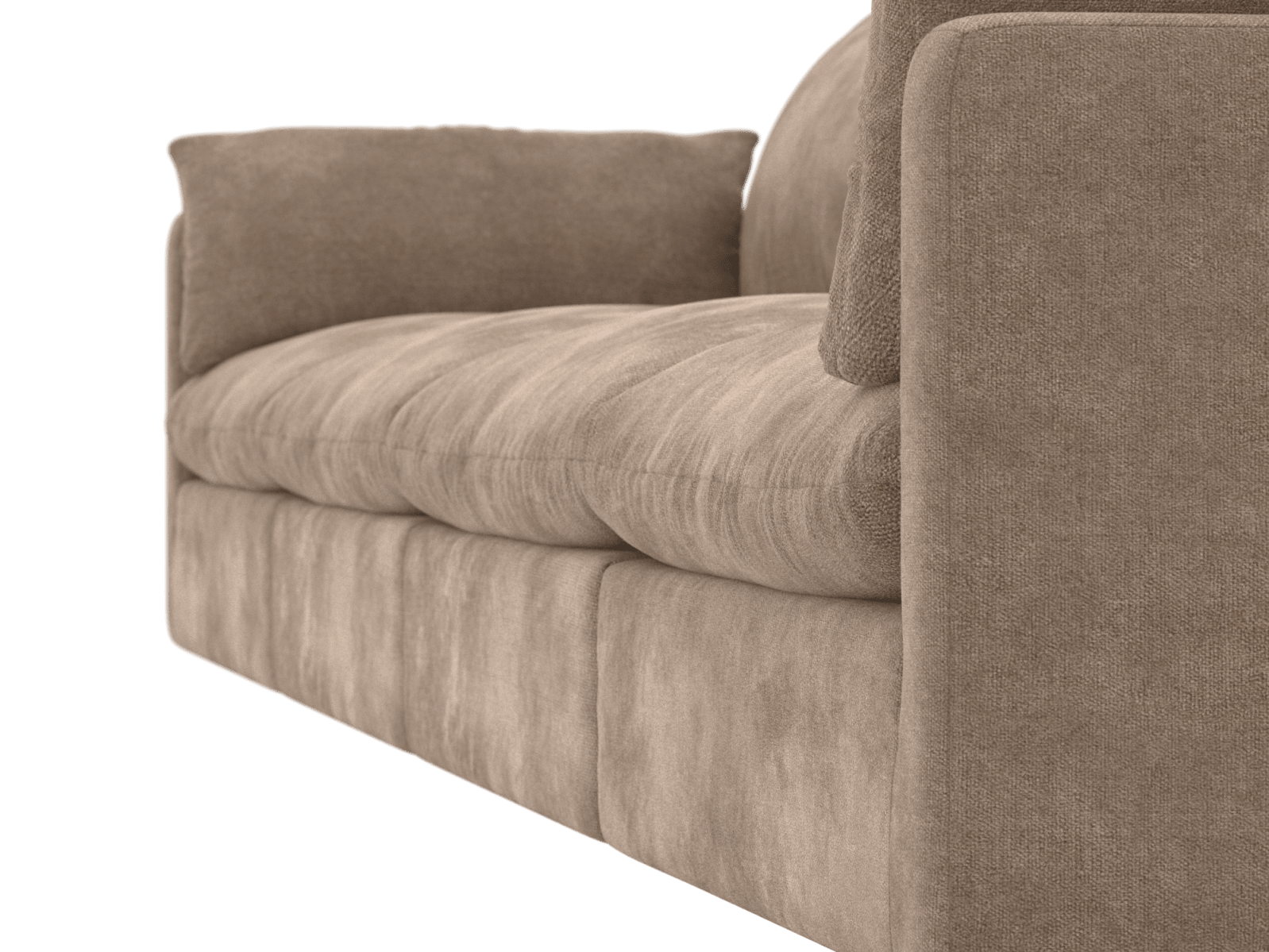 Willow Tribute Walnut Modular Sofa - 4 Seater color Tribute Walnut