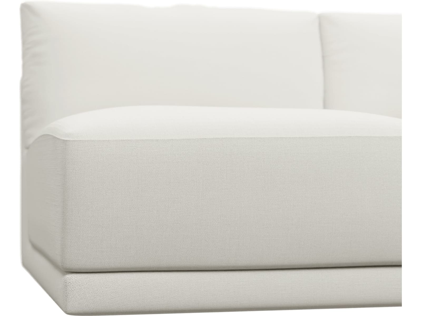 Haven Tribute Shell 2 Seater Armless Sofa Module color Tribute Shell