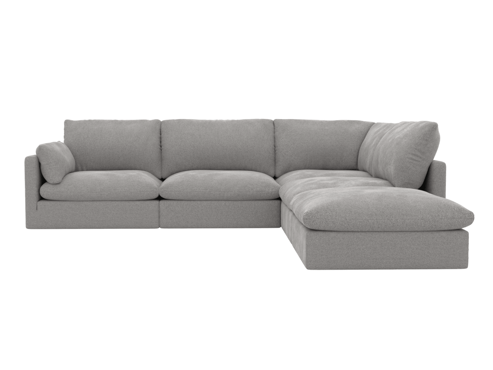 Willow Toorak Pebble Modular Sofa - 5 Seater RAF Terminal color Toorak Pebble