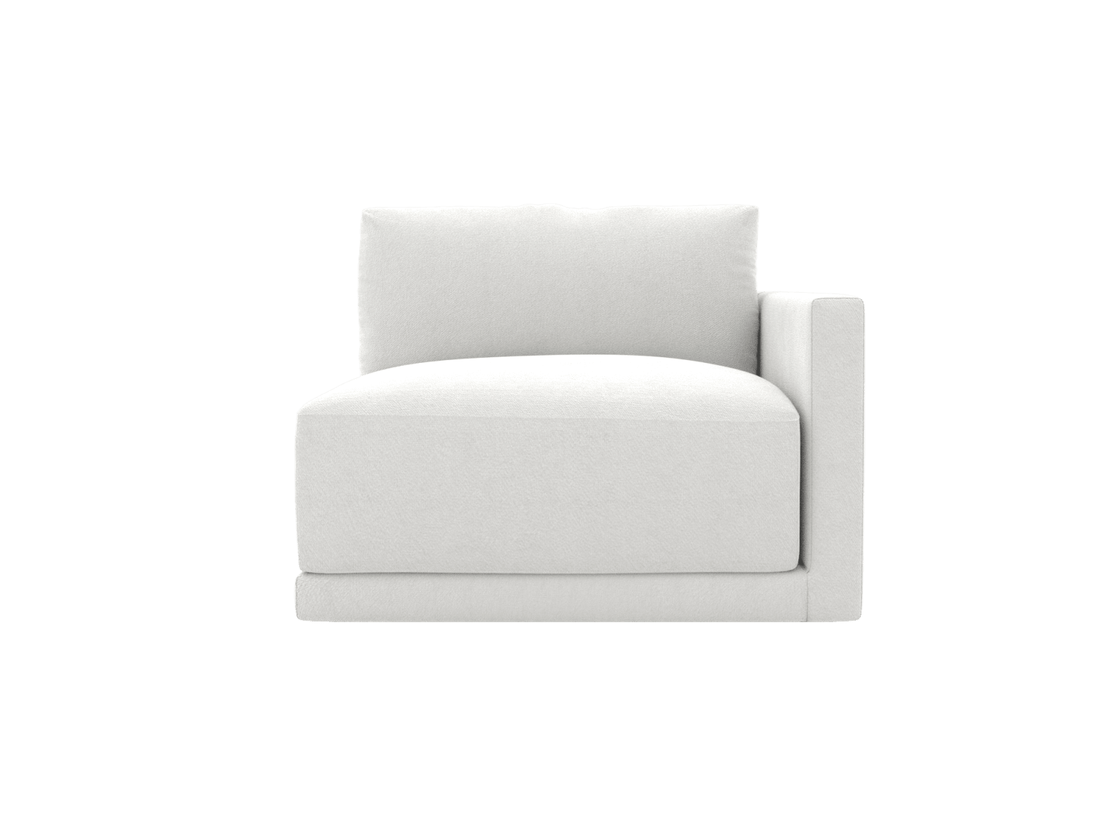 Haven Muse Frost Right Arm Facing Sofa Module color Muse Frost
