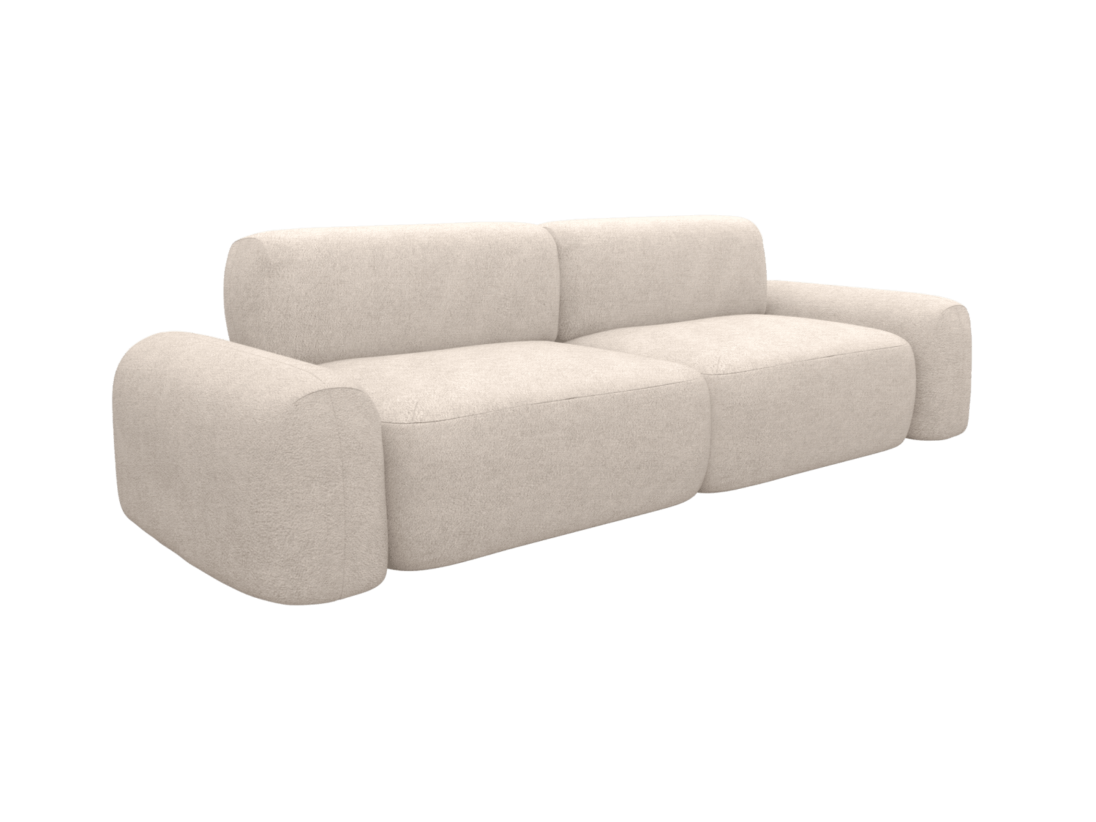 Beckett Noa Desert Modular Sofa - 2 Seater color Noa Desert