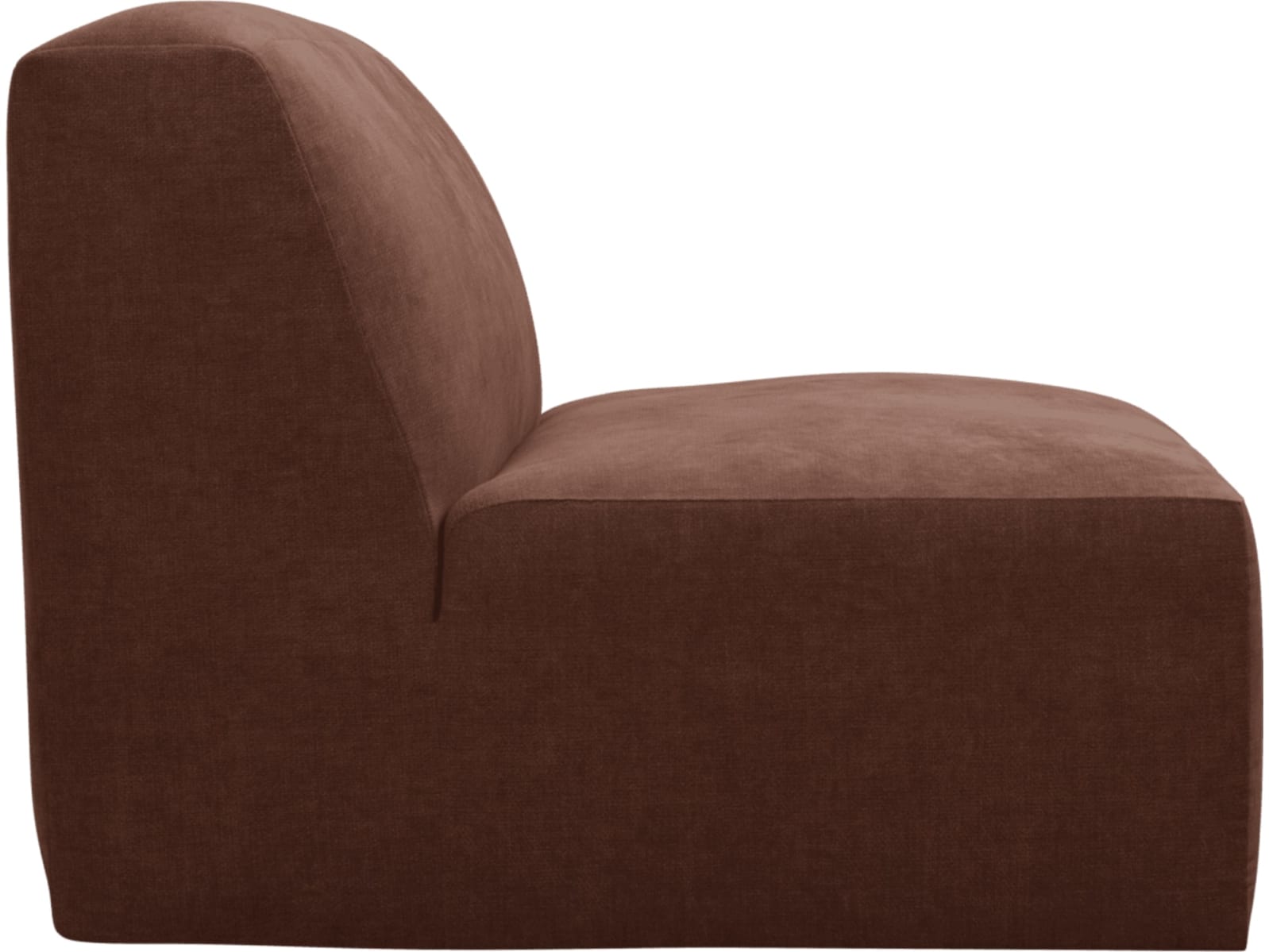 Copenhagen Muse Rust Armless Chair Sofa Module color Muse Rust