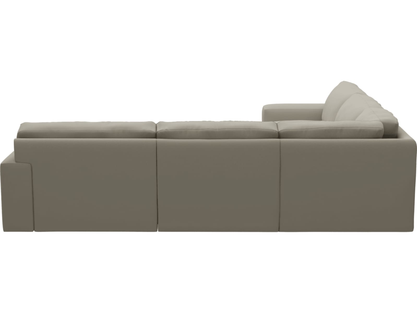 Monica Plaza Natural Corner Sofa - 5 Seater color Plaza Natural