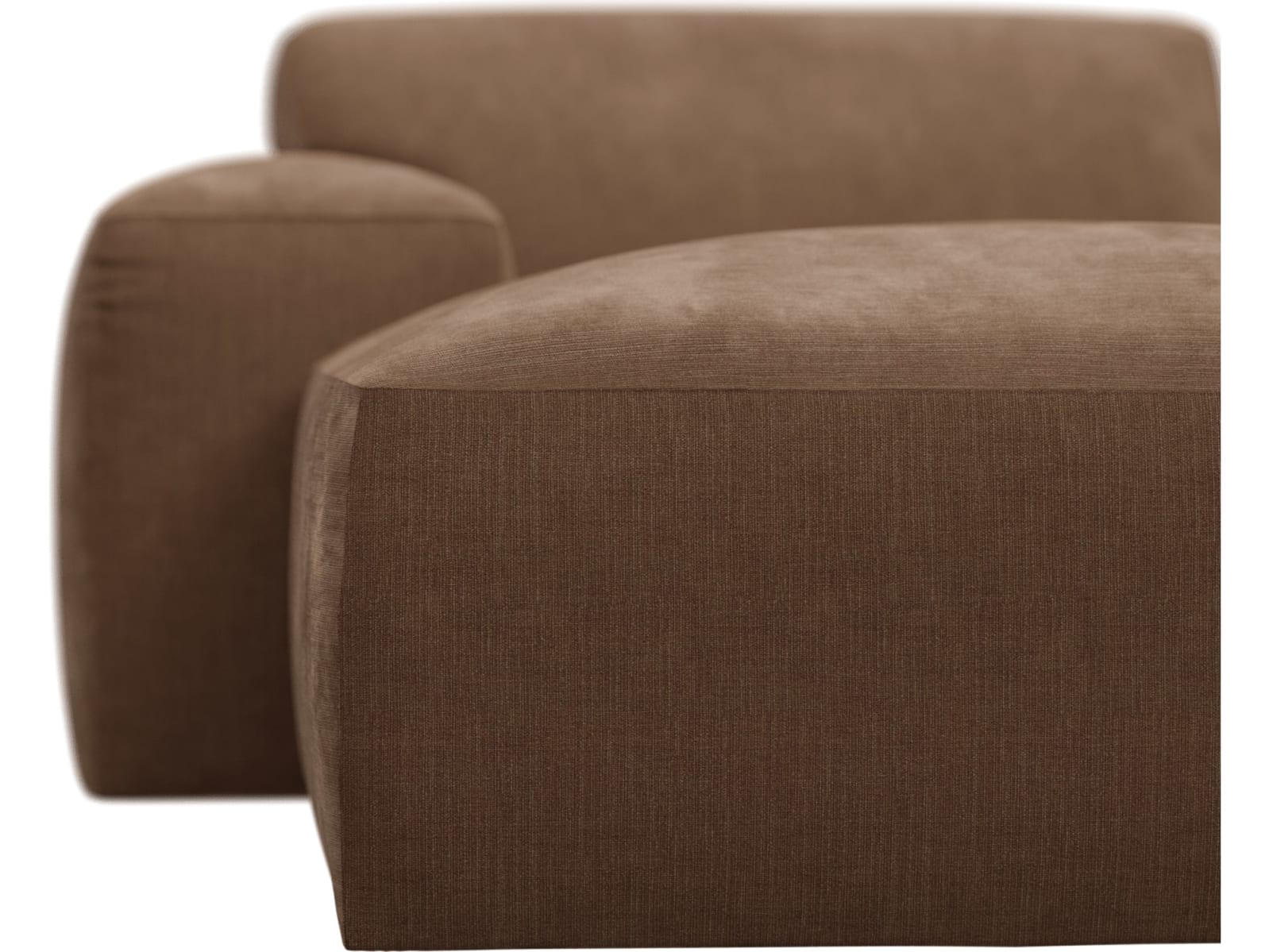 Copenhagen Tribute Chestnut Left Arm Facing Chaise Module color Tribute Chestnut