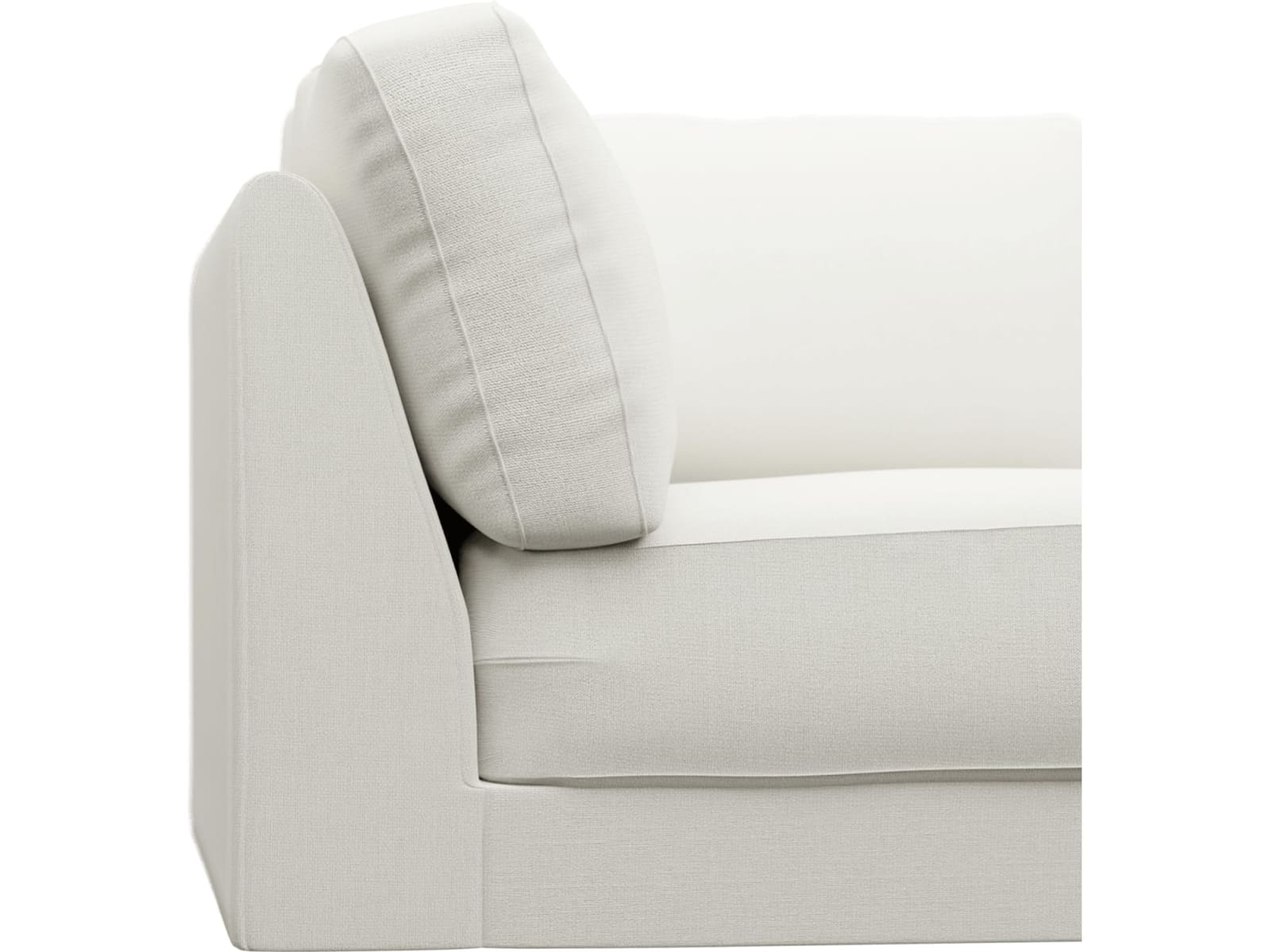Monica Tribute Shell Corner Sofa Chair Module color Tribute Shell