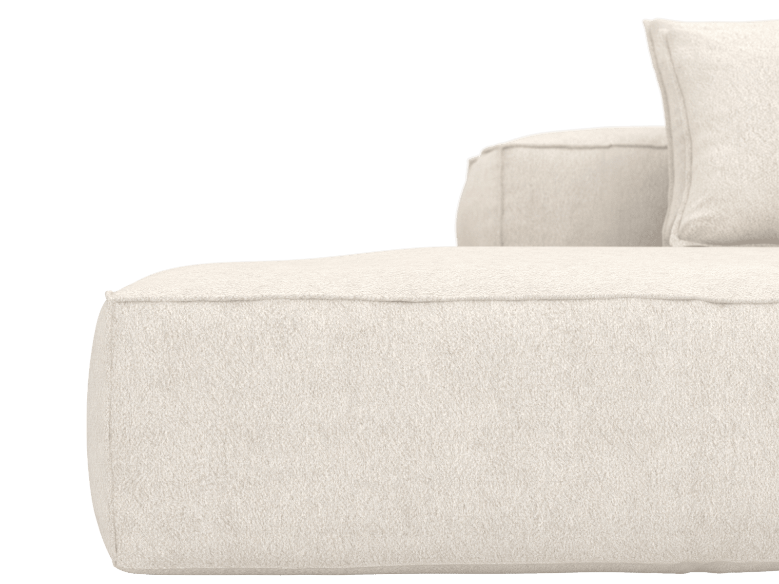 Riley Noa Fog 5 Seater Terminal Left Modular Sofa color Noa Fog