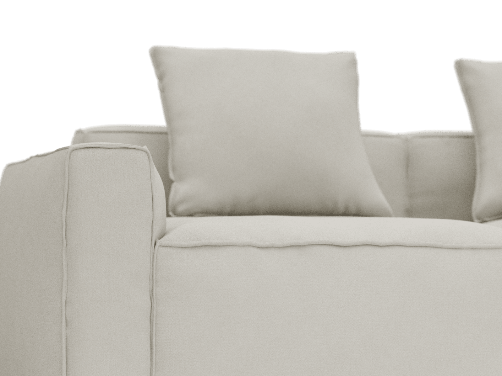 Riley Apt California Ivory Sofa - 5 Seater RAF Terminal color California Ivory