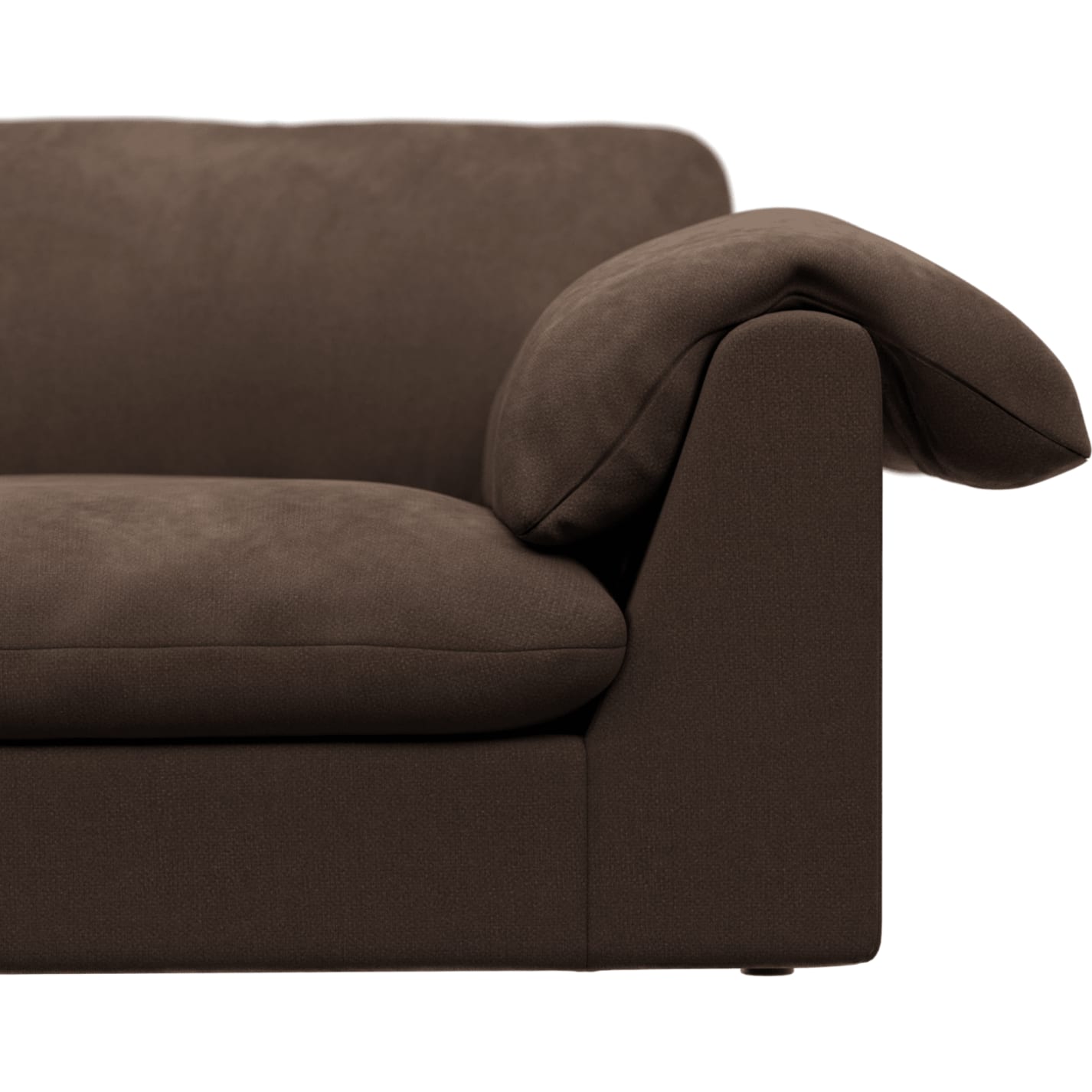 Ludlow Muse Chocolate Sofa - 3 Seater color Muse Chocolate