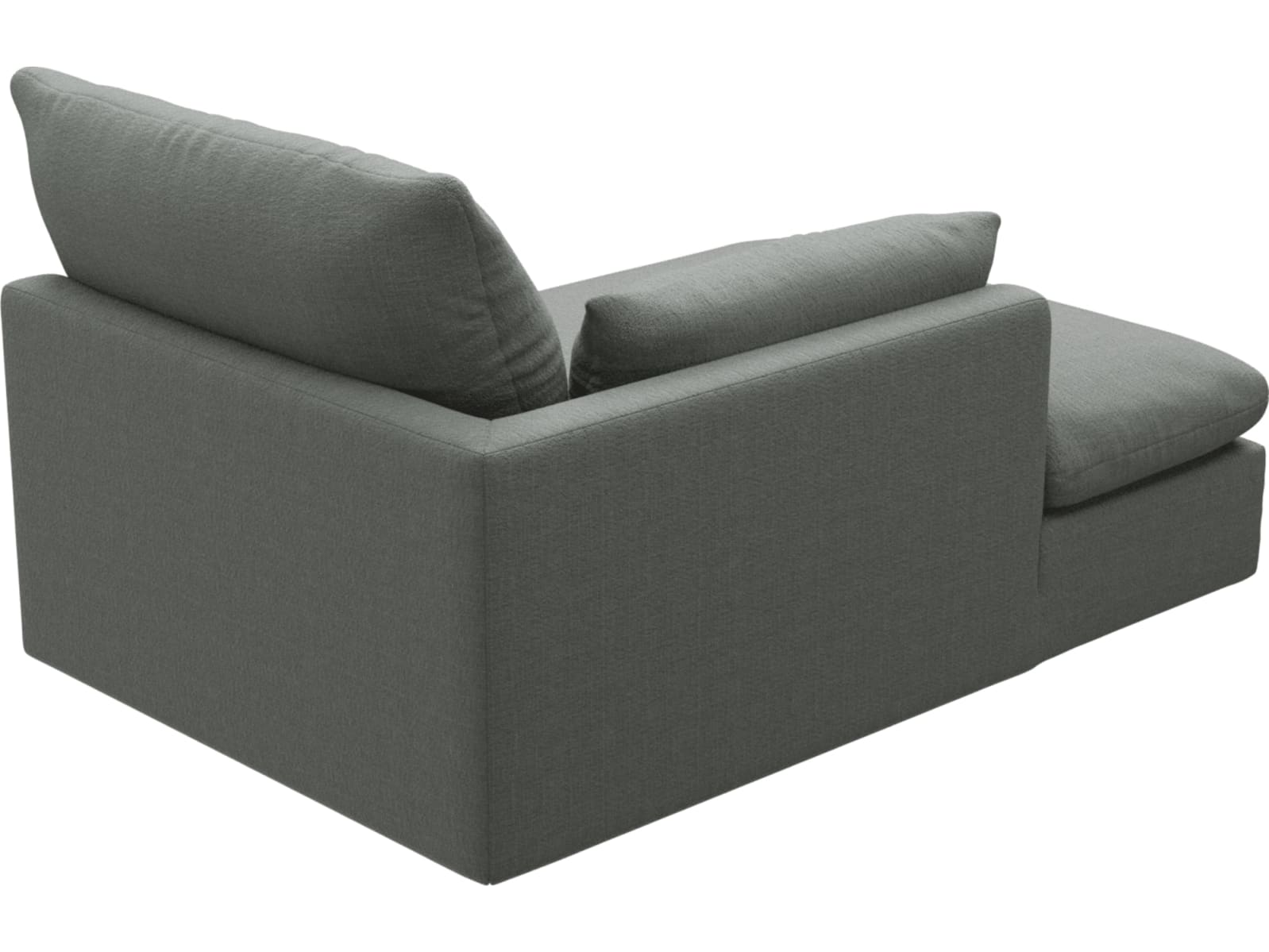 Willow Tribute Storm Chaise Left Arm Facing Sofa Module color Tribute Storm