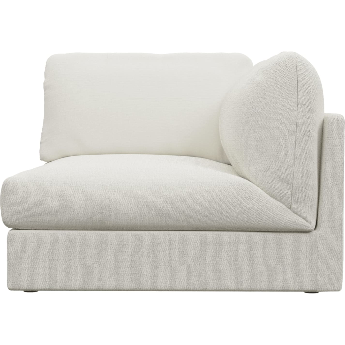 Finley Tribute Shell Right Arm Facing Sofa Chair Module color Tribute Shell