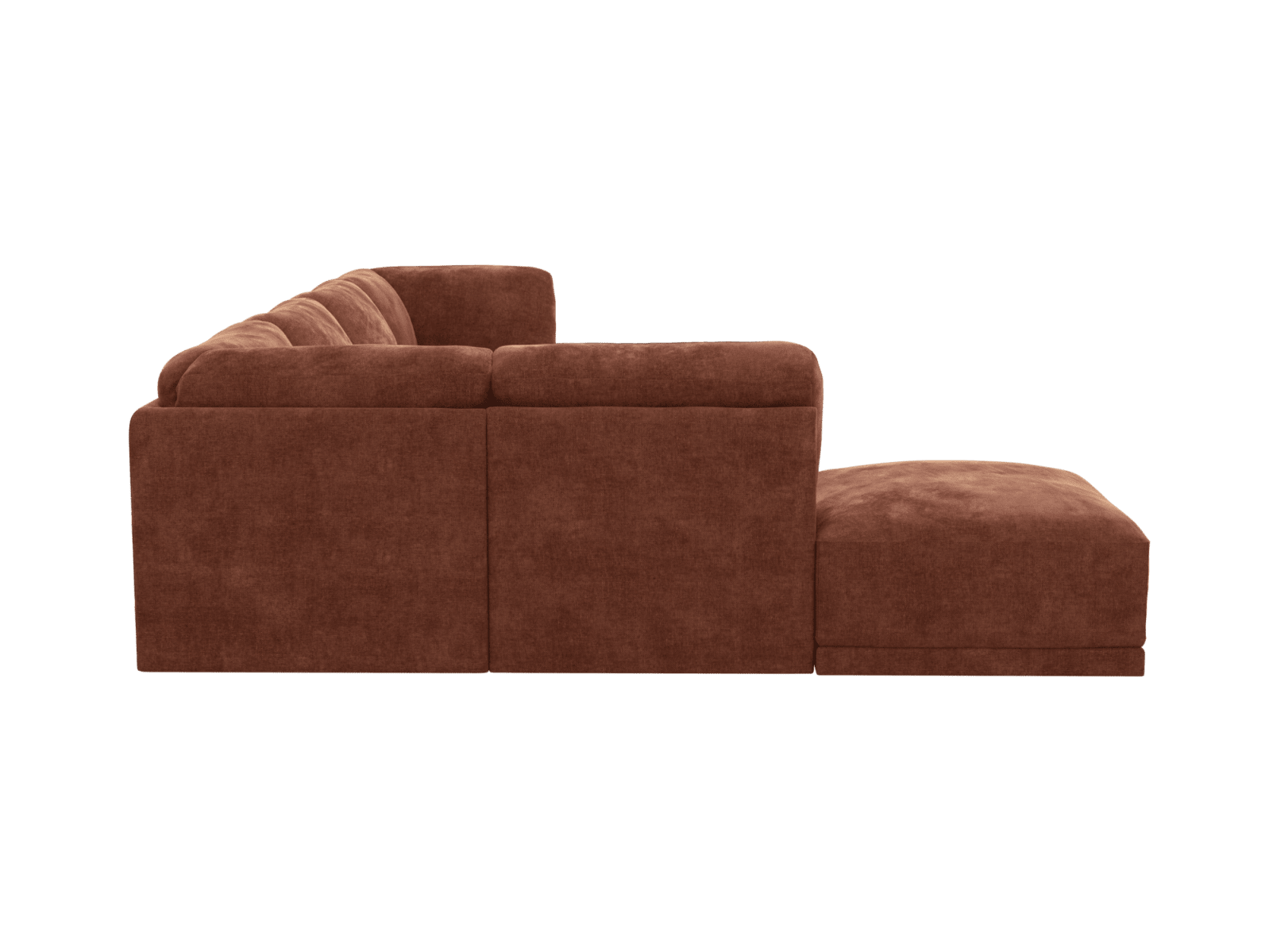 Emily Muse Rust Modular Sofa - 6 Seater color Muse Rust