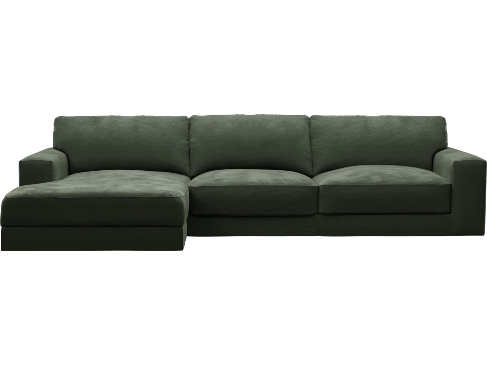 Monica Muse Forest Chaise Sofa - 3 Seater color Muse Forest