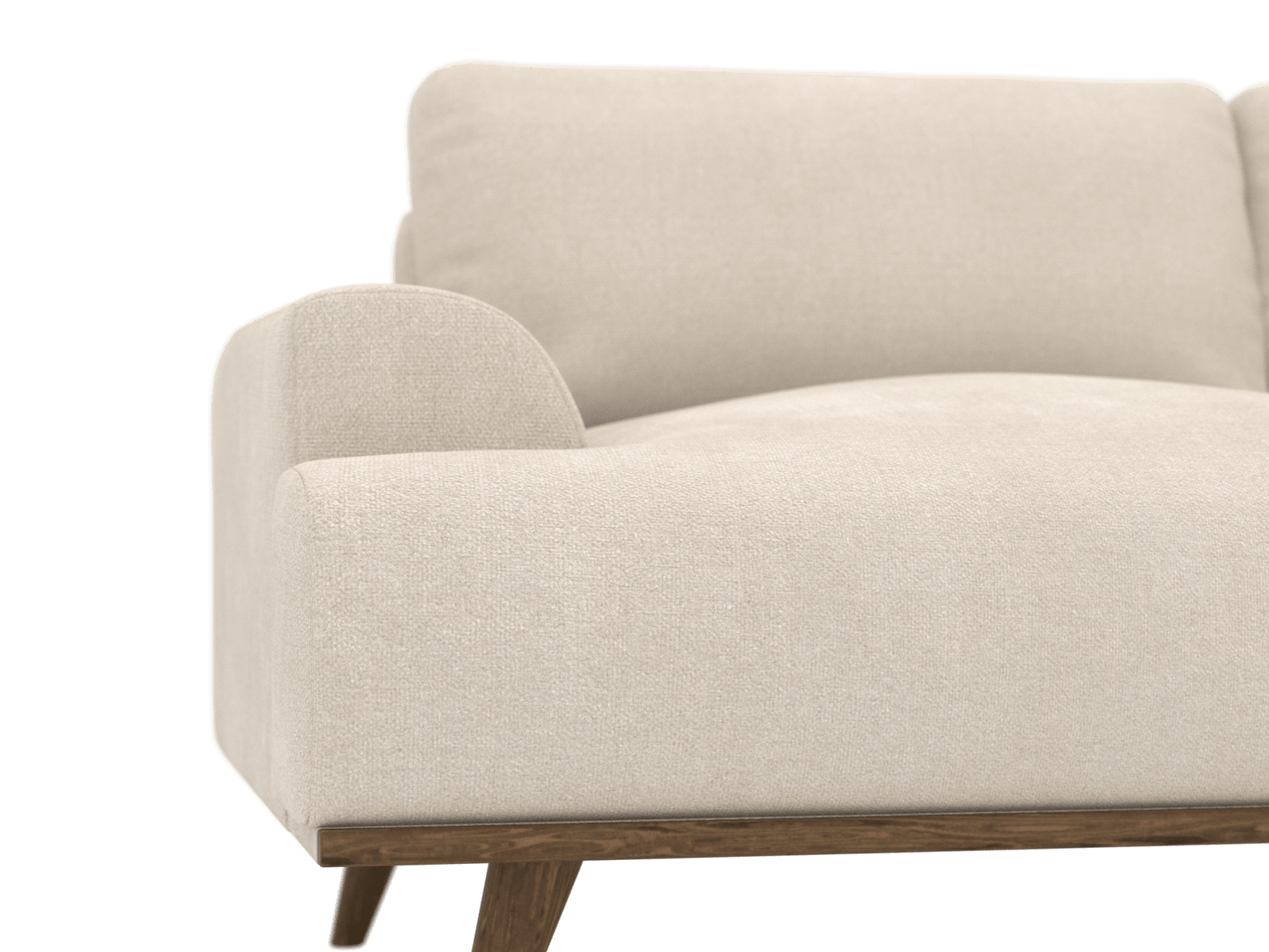 Dane Tribute Shell Chaise Sofa - 3 Seater color Tribute Shell