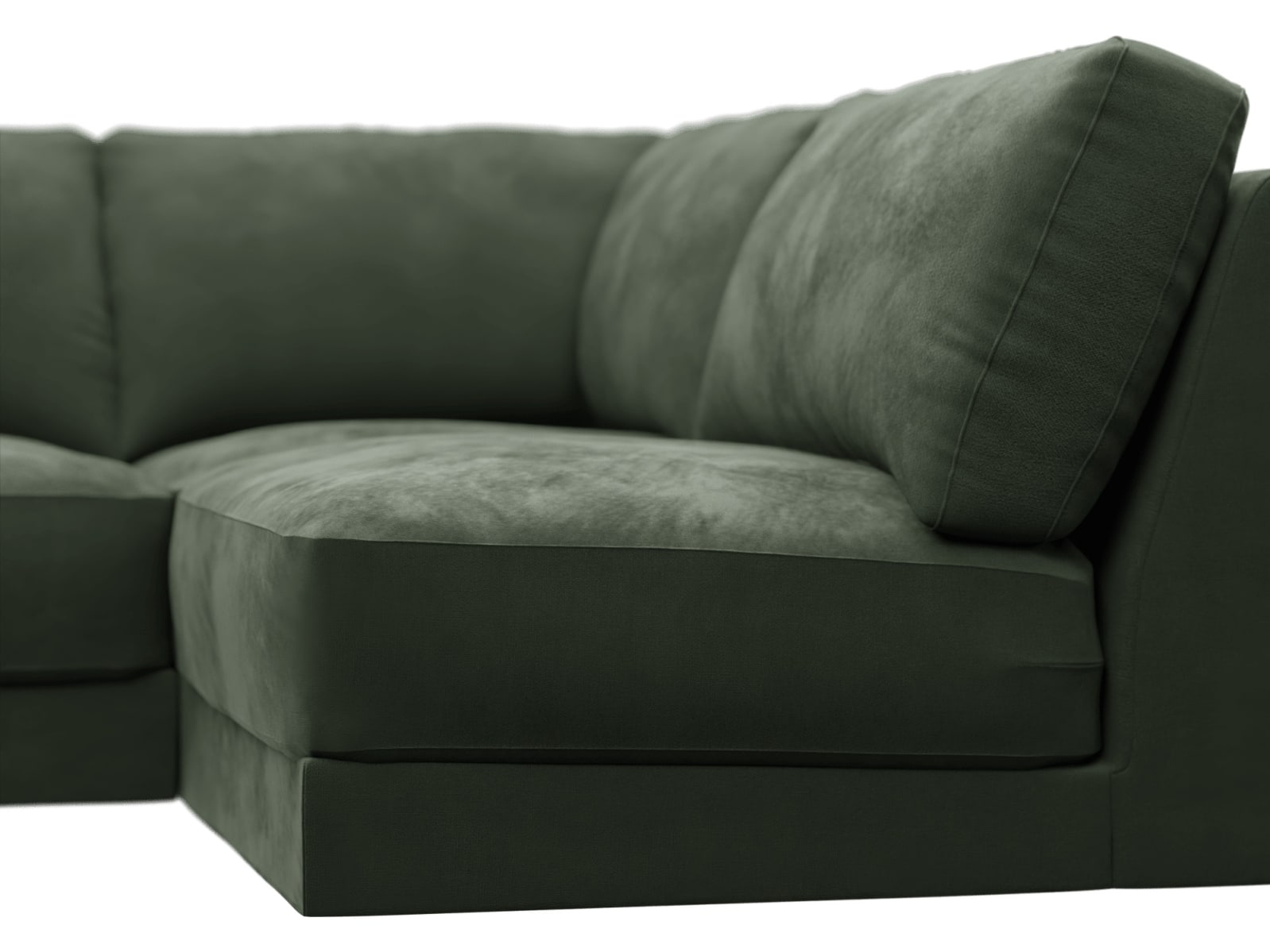 Monica Muse Forest Sofa - 4 Seater RAF Terminal color Muse Forest