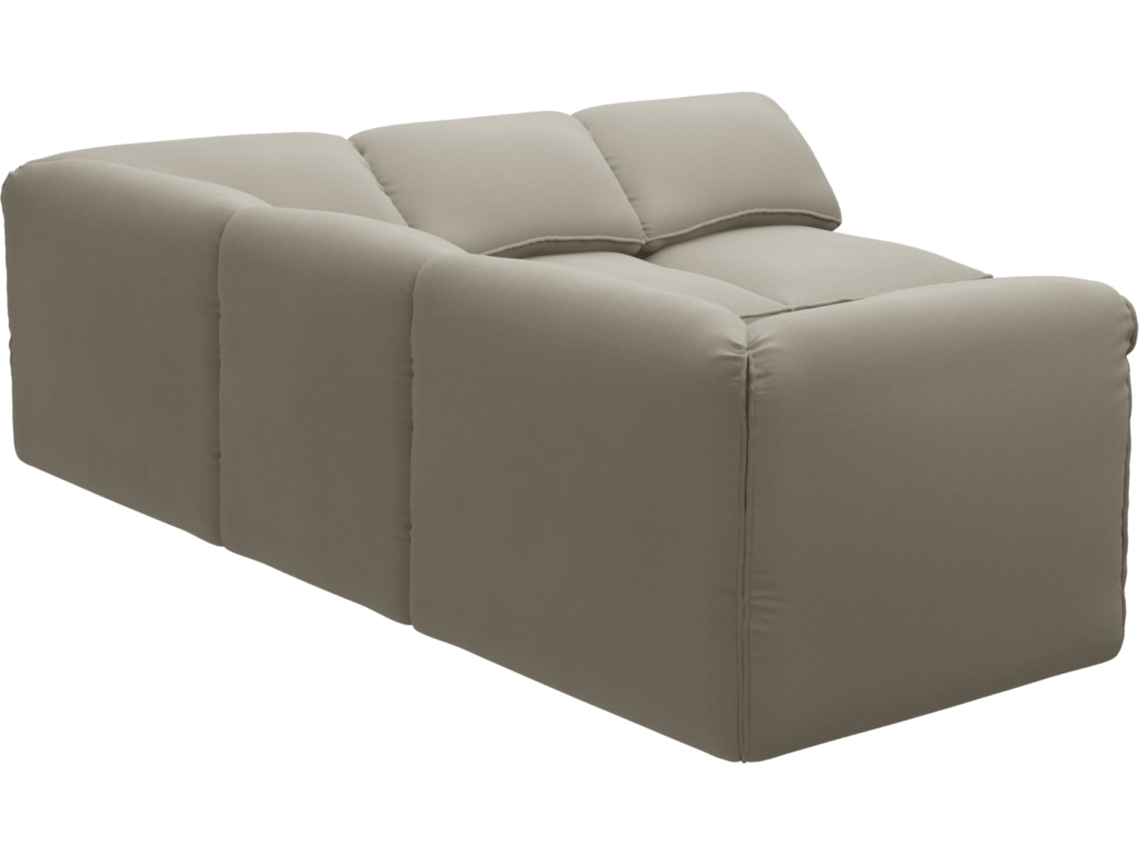 Kai Plaza Natural Modular Sofa - 5 Seater color Plaza Natural
