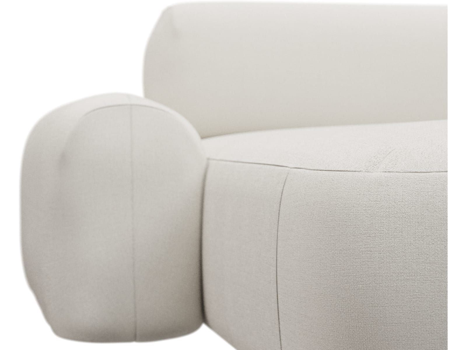 Beckett Tribute Ice Chaise Sofa - 3 Seater color Tribute Ice
