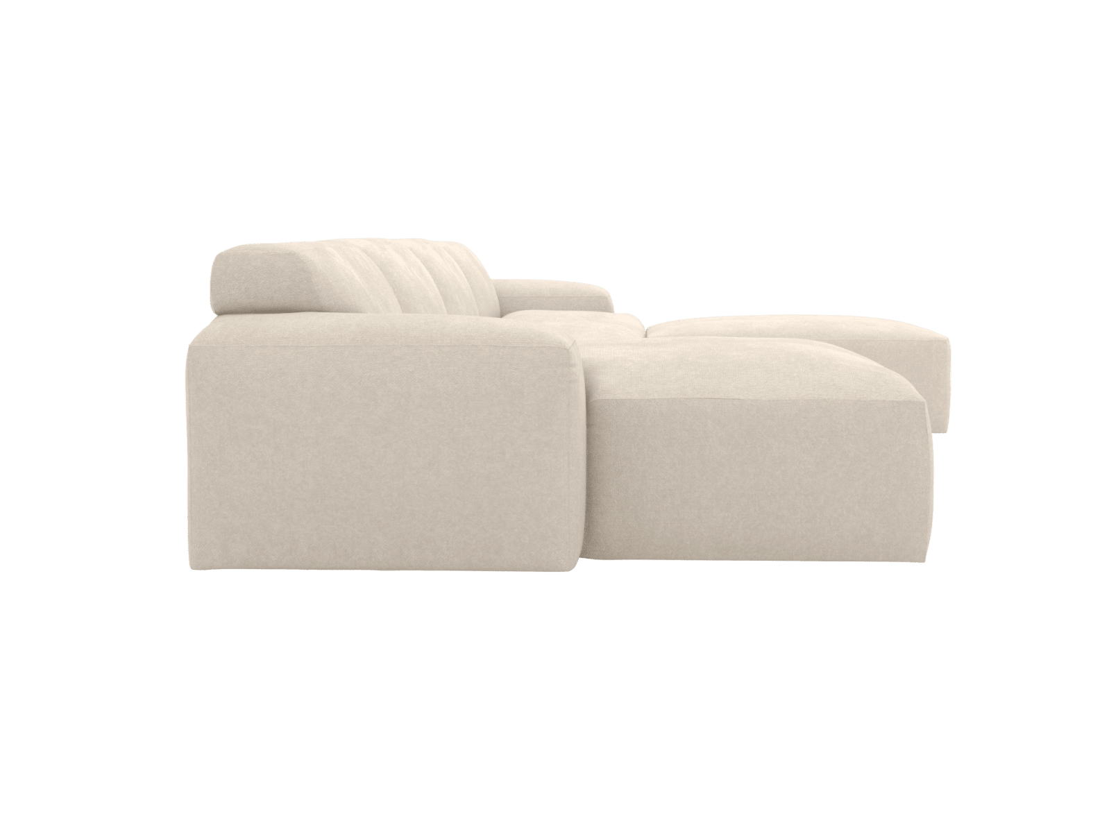 Copenhagen Tribute Shell Chaise Sofa - 5 Seater U Shaped Modular color Tribute Shell