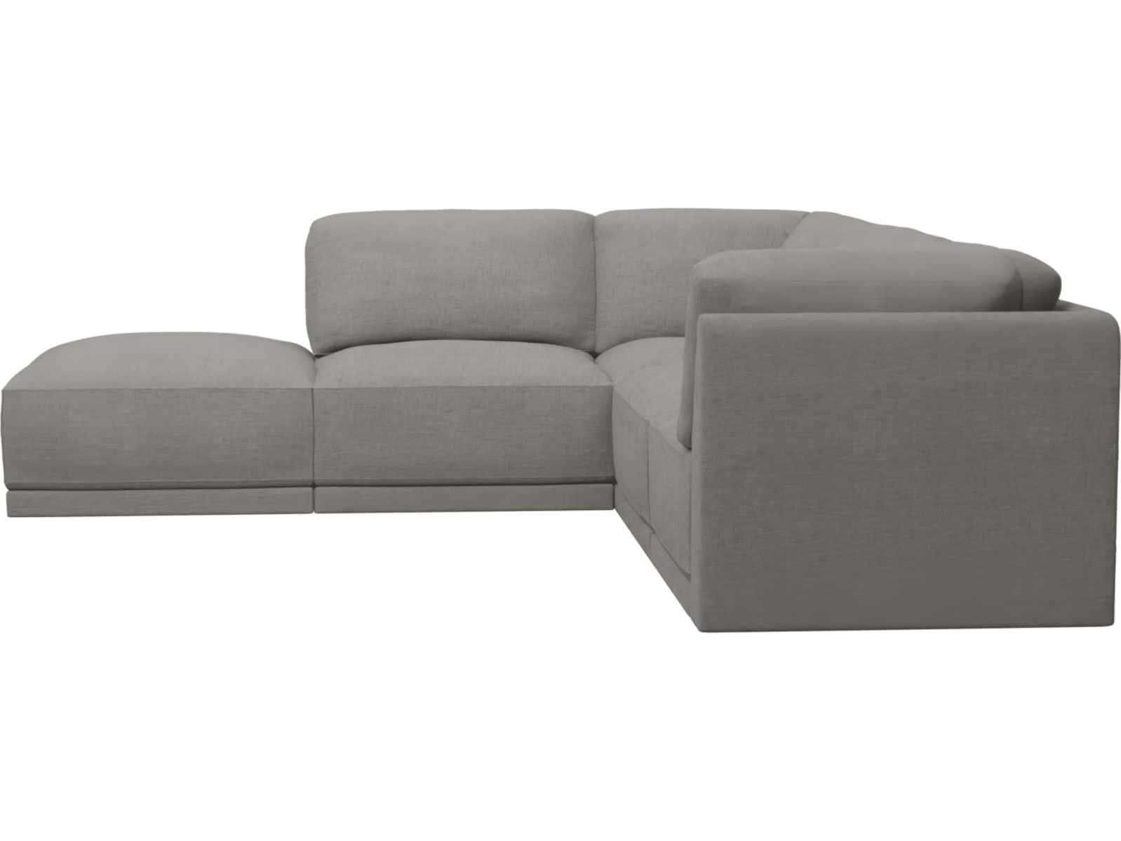 Emily Modular Sofa Isla Soft Grey - 5 Piece color Isla Soft Grey