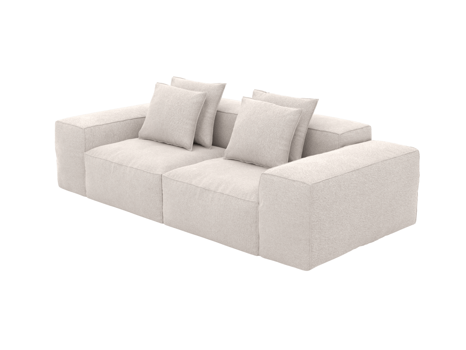 Riley Toorak Pearl Modular Sofa - 2 Seater color Toorak Pearl