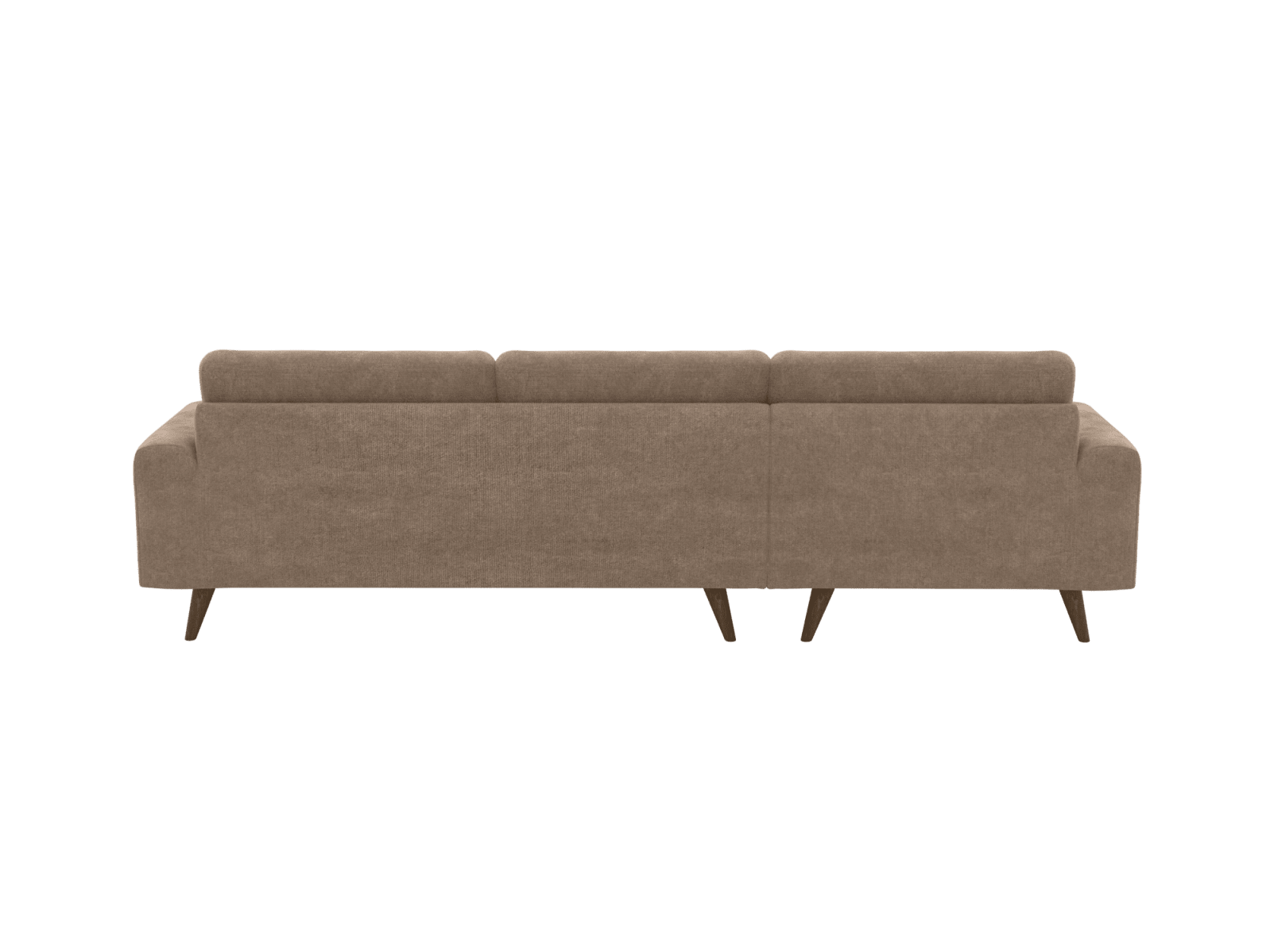 Dane Tribute Walnut Chaise Sofa - 3 Seater color Tribute Walnut