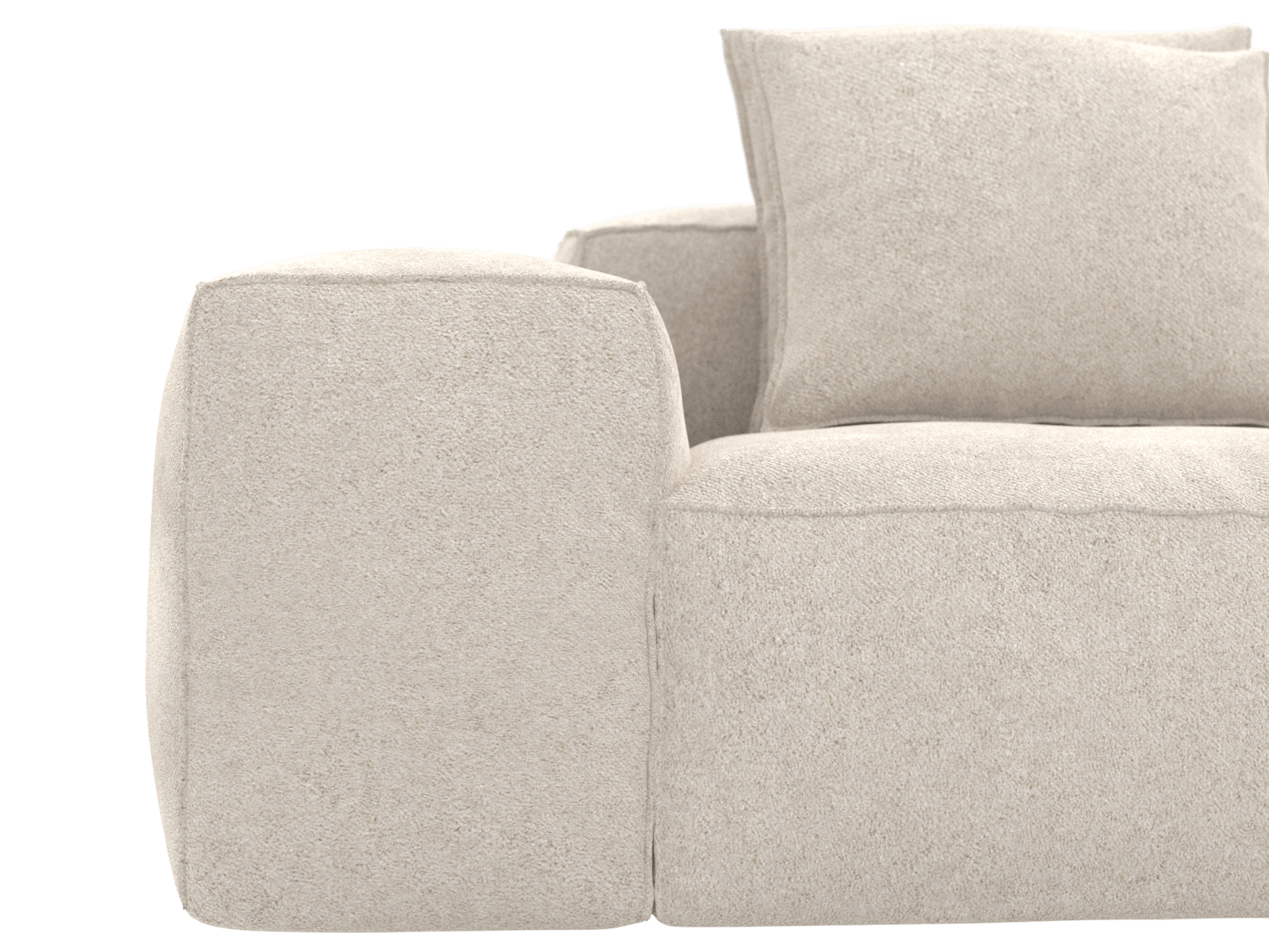 Riley Avon Mineral 5 Seater Terminal Right Modular Sofa color Avon Mineral