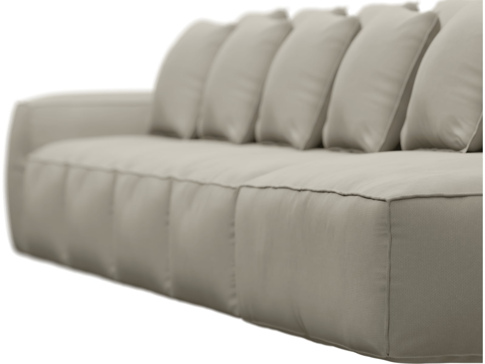 Riley Plaza Natural Modular Sofa - 1x Arm, 4x Armless, 1x Right Terminal color Plaza Natural