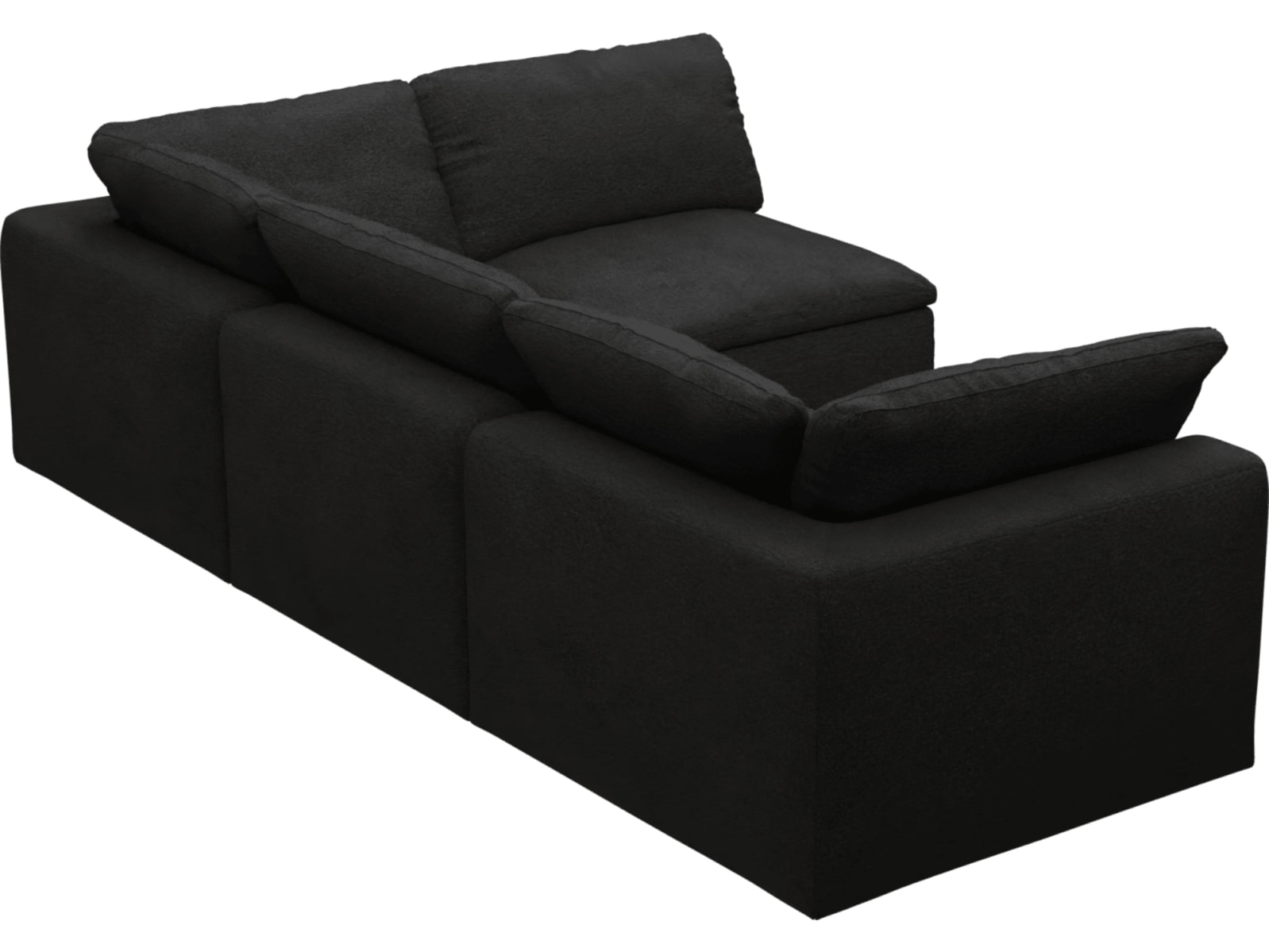 Cloud Deep California Charcoal Modular Sofa - 4 Piece color California Charcoal
