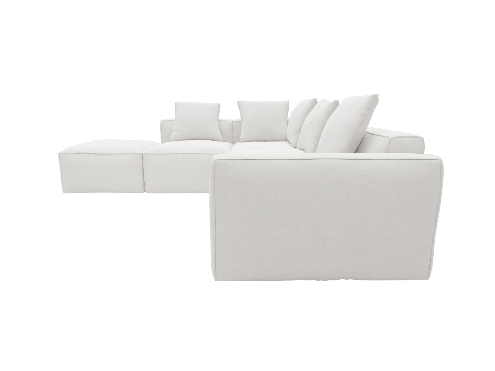 Riley Apt Muse Frost Sofa - 5 Seater LAF Terminal color Muse Frost