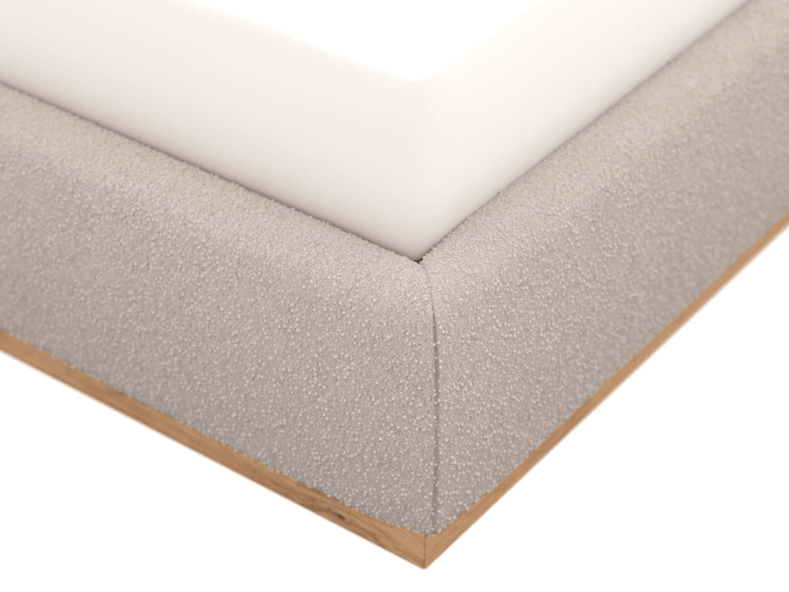 Haven Gas Lift Bed Boucle Pumice King color Boucle Pumice
