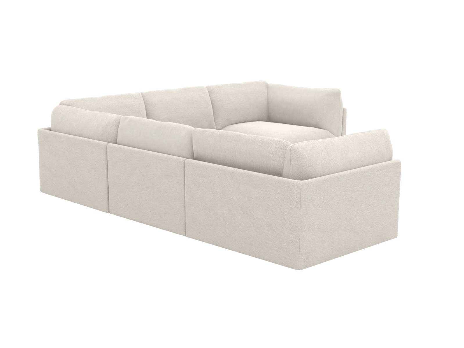 Finley California Ivory Corner Sofa - 5 Seater color California Ivory