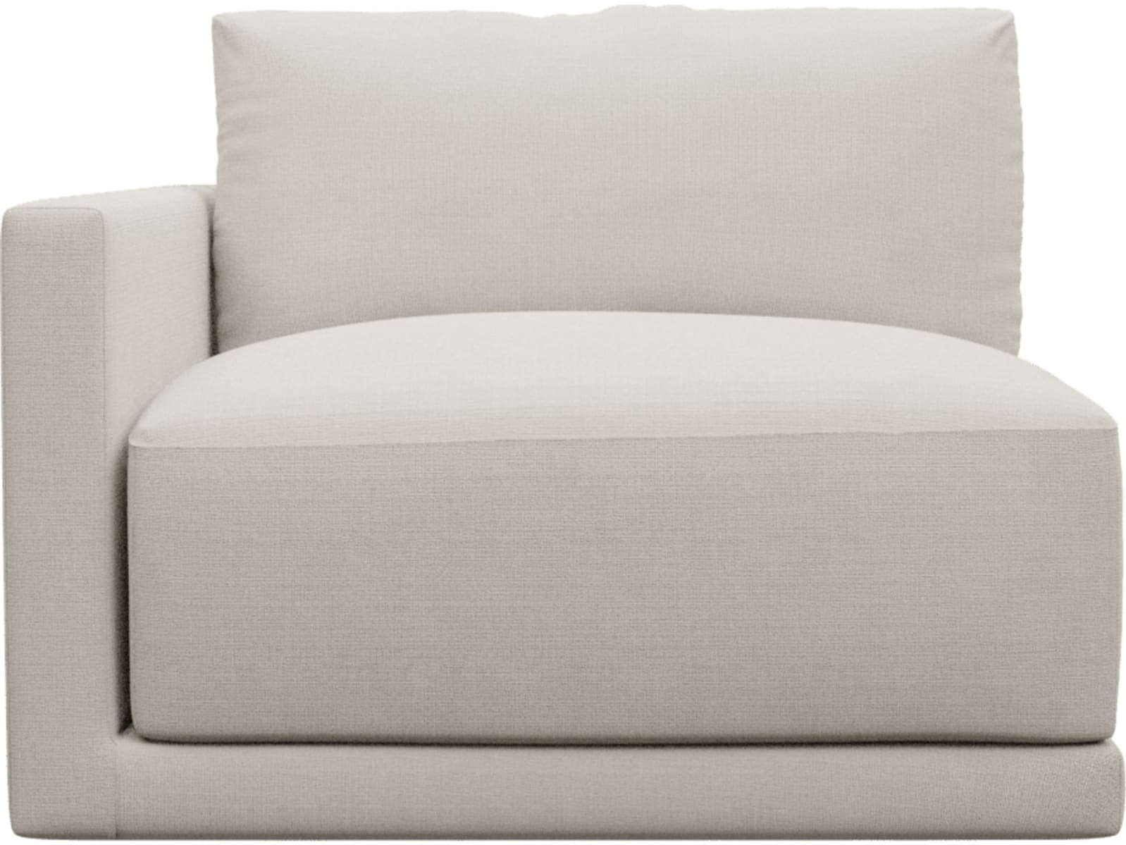 Haven Toorak Pearl Left Arm Facing Chair Sofa Module color Toorak Pearl