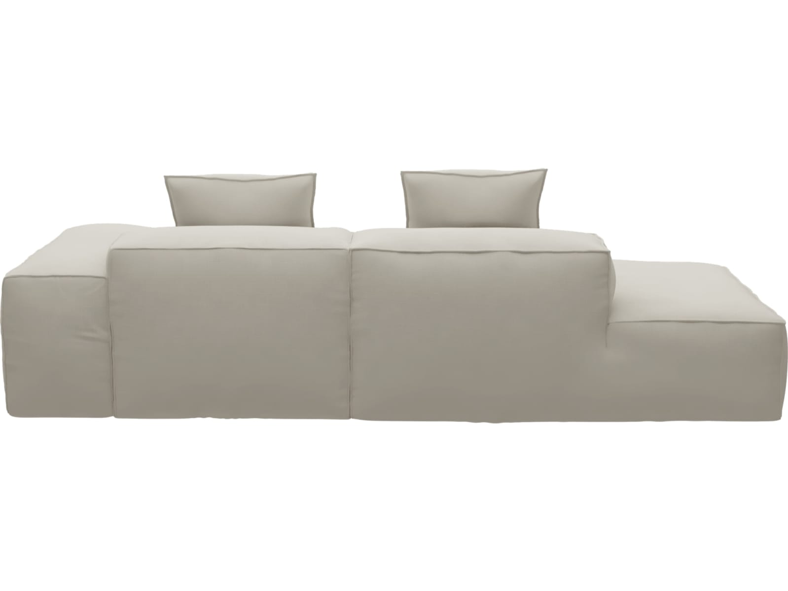 Riley Toorak Pearl Modular Sofa - 1x Arm, 1x Armless, 1x Left Terminal color Toorak Pearl