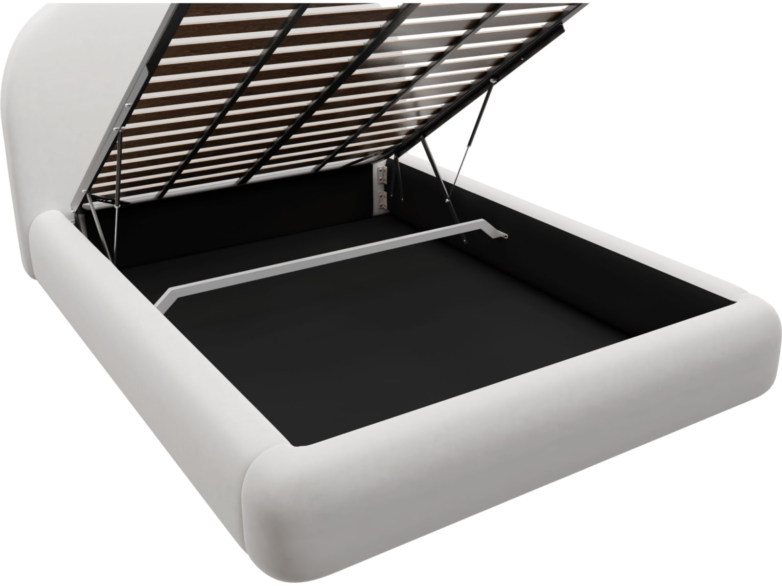 Capri Gas Lift Bed Muse Frost color Muse Frost