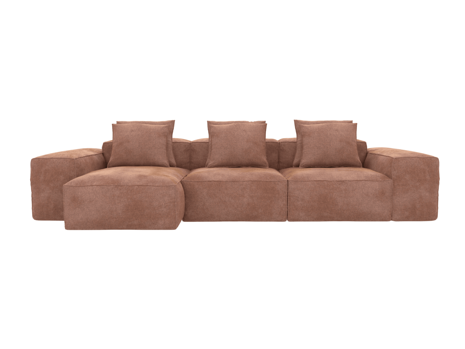 Riley Muse Dusk Modular Chaise Sofa - 3 Seater color Muse Dusk