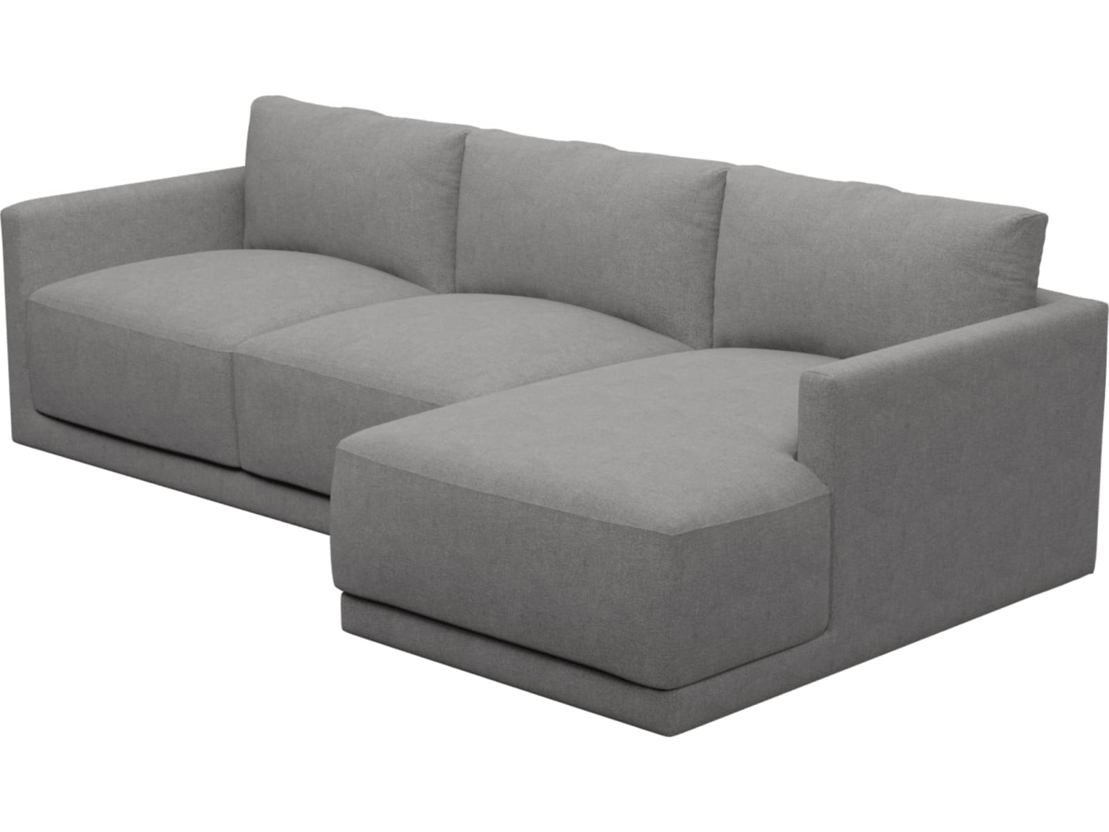 Haven Apt California Slate Chaise Sofa color California Slate