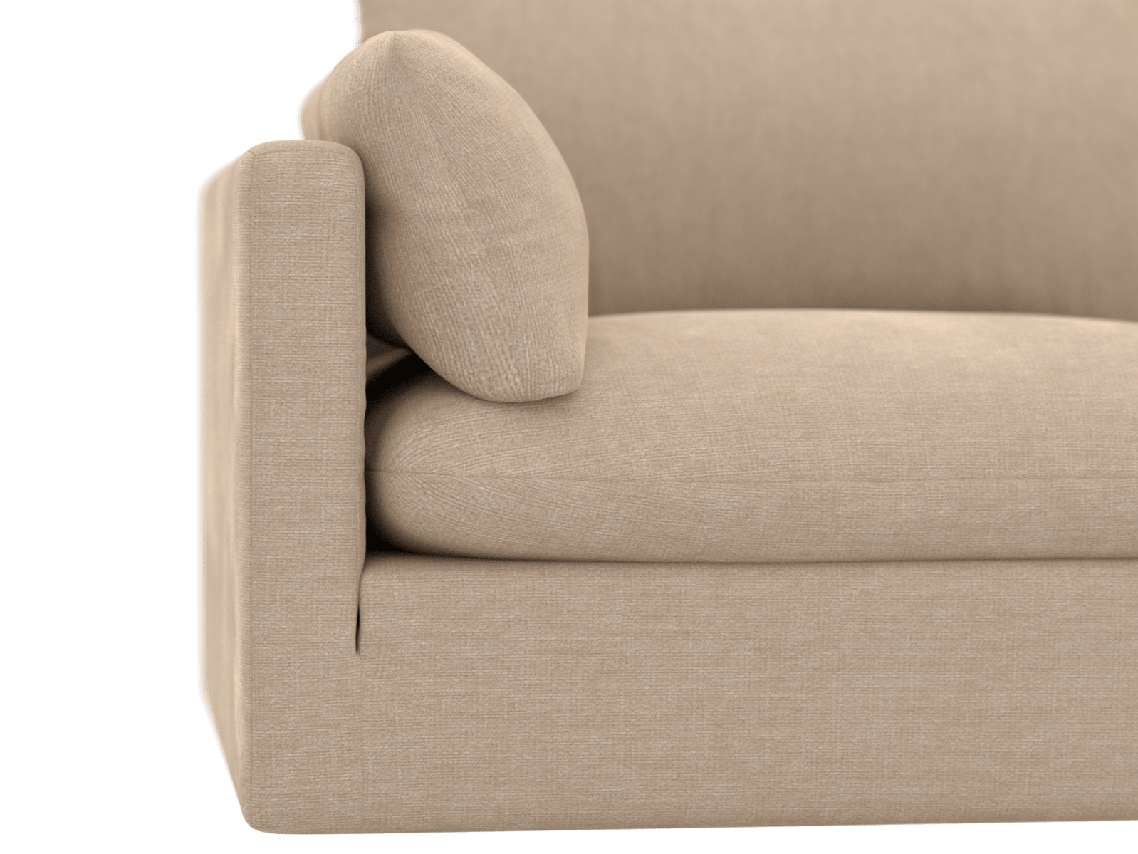 Willow Muse Driftwood Modular Sofa - 4 Seater color Muse Driftwood
