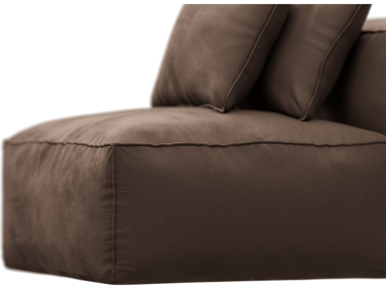 Riley Muse Chocolate Module Armless color Muse Chocolate