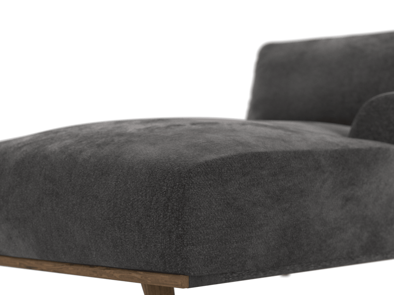 Dane California Charcoal Chaise Right Arm Facing Sofa Module color California Charcoal