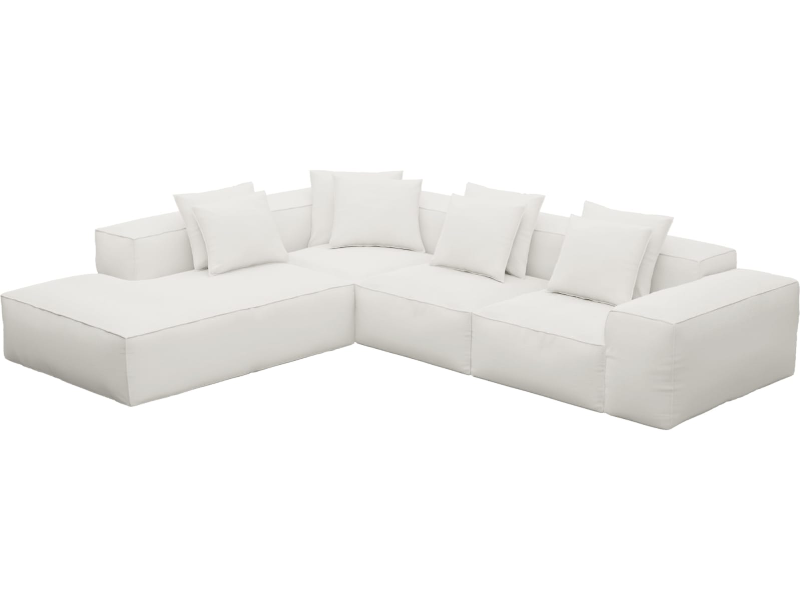 Riley Tribute Ice Modular Sofa - Arm, 2x Armless, Corner, Left Terminal color Tribute Ice