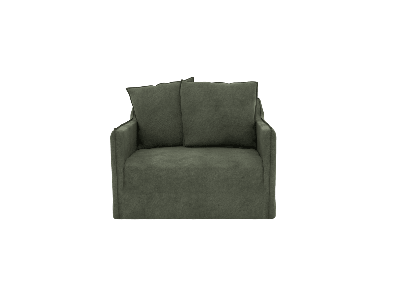 Como Darling Chair 1.5 Seater Slipcover Muse Forest color Muse Forest