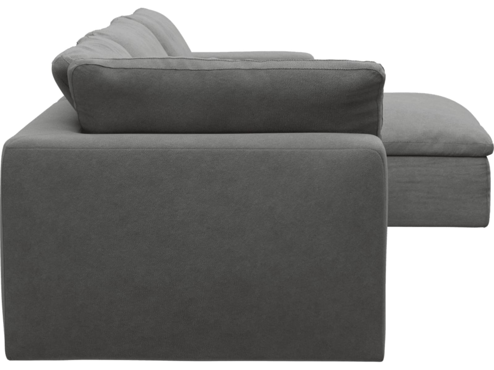 Cloud Deep Maya Flint Modular Sofa - 3 Seater Chaise color Maya Flint