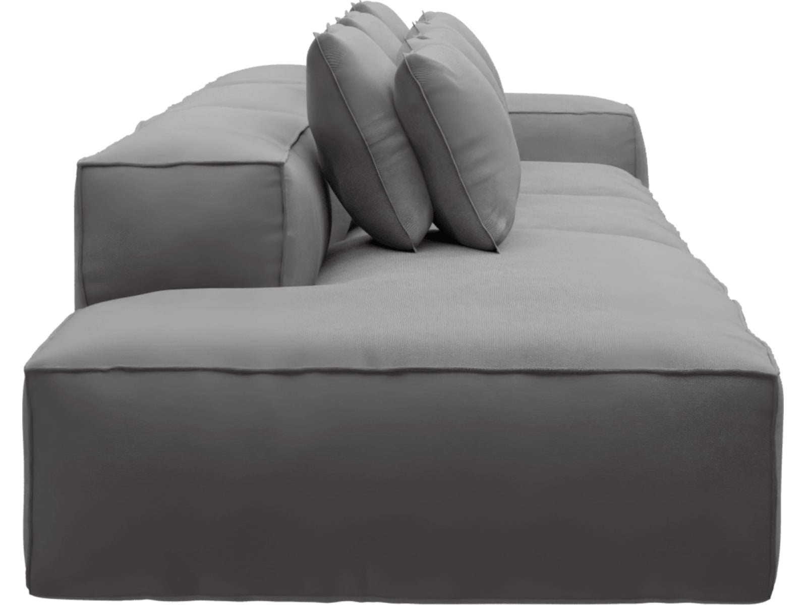 Riley Maya Flint Modular Sofa - 1x Arm, 2x Armless, 1x Left Terminal color Maya Flint