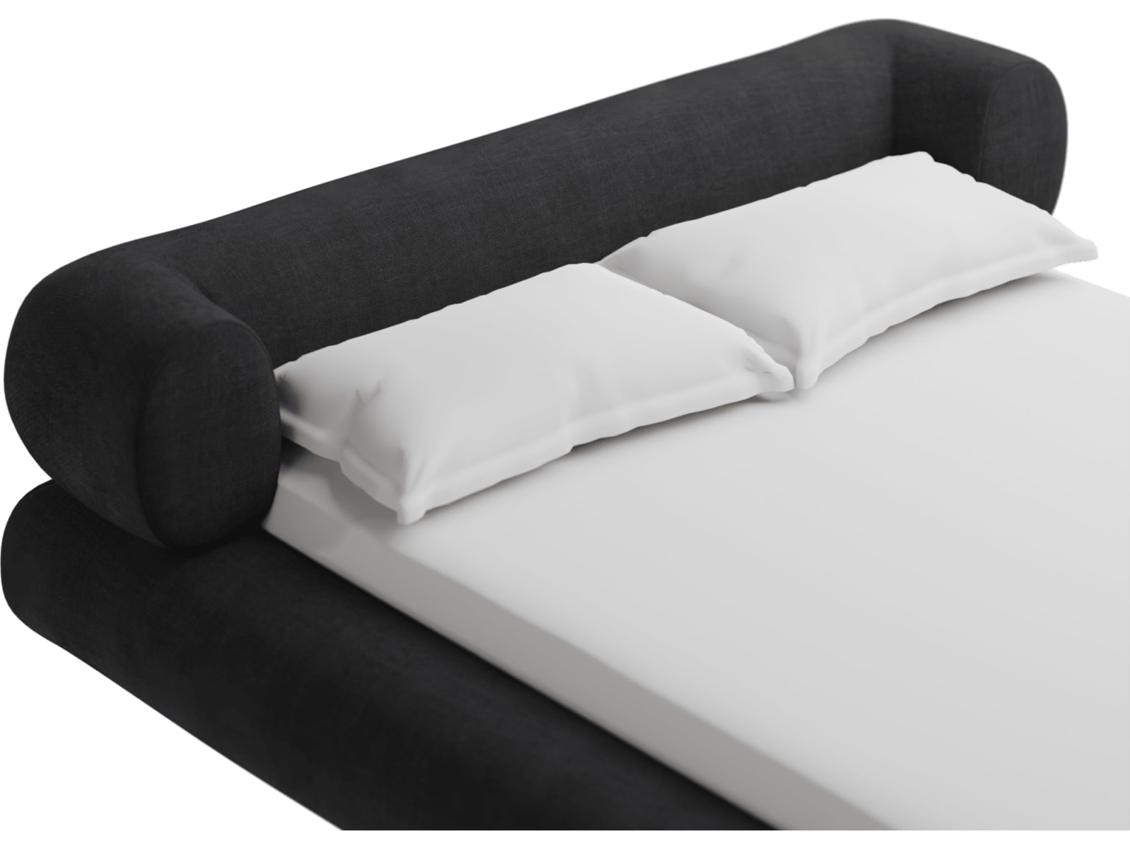 Frankie Bed Plaza Flint Grey color Plaza Flint Grey