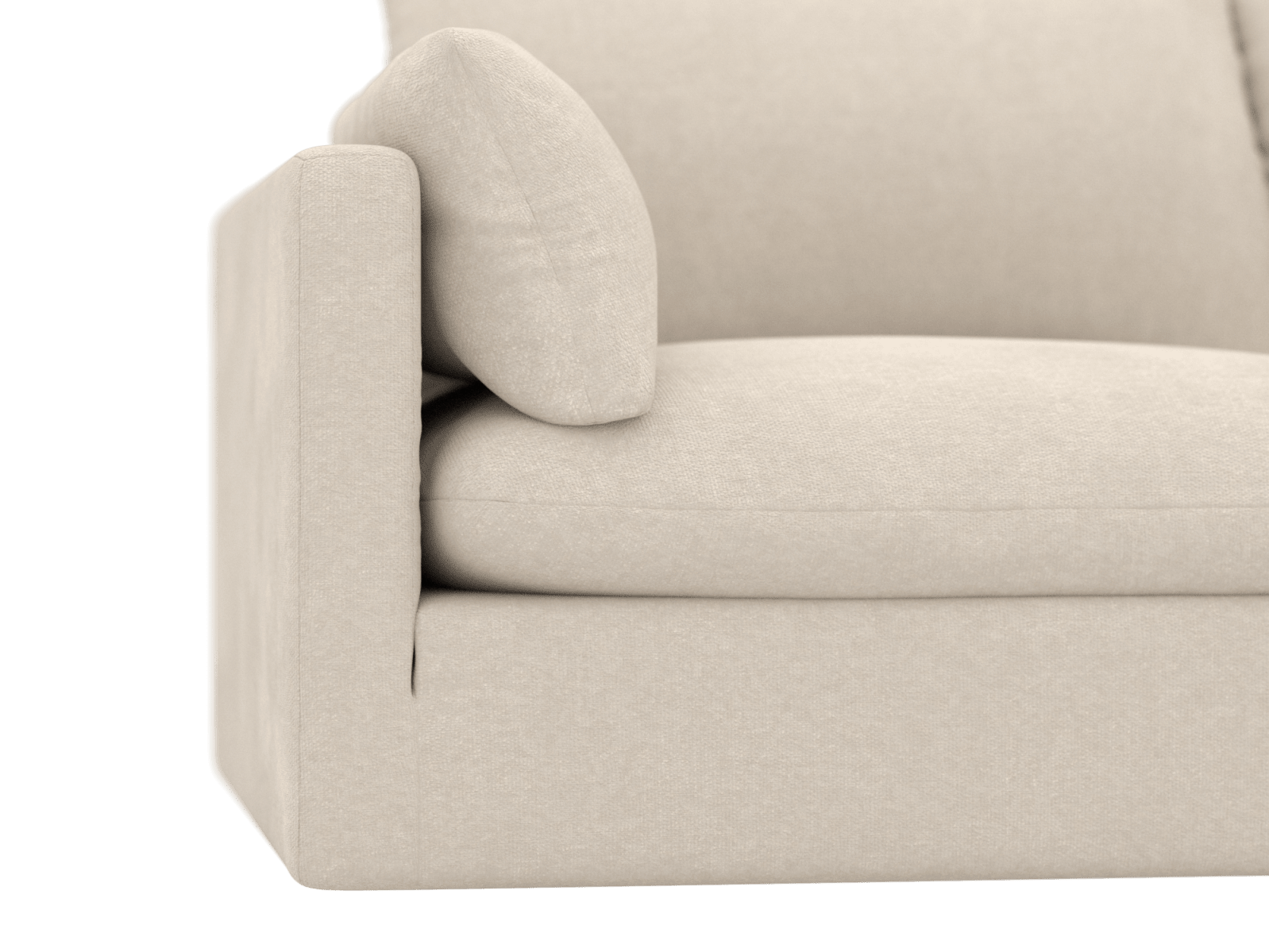 Willow Tribute Shell Corner Modular Sofa RAF Terminal - 4 Seater color Tribute Shell