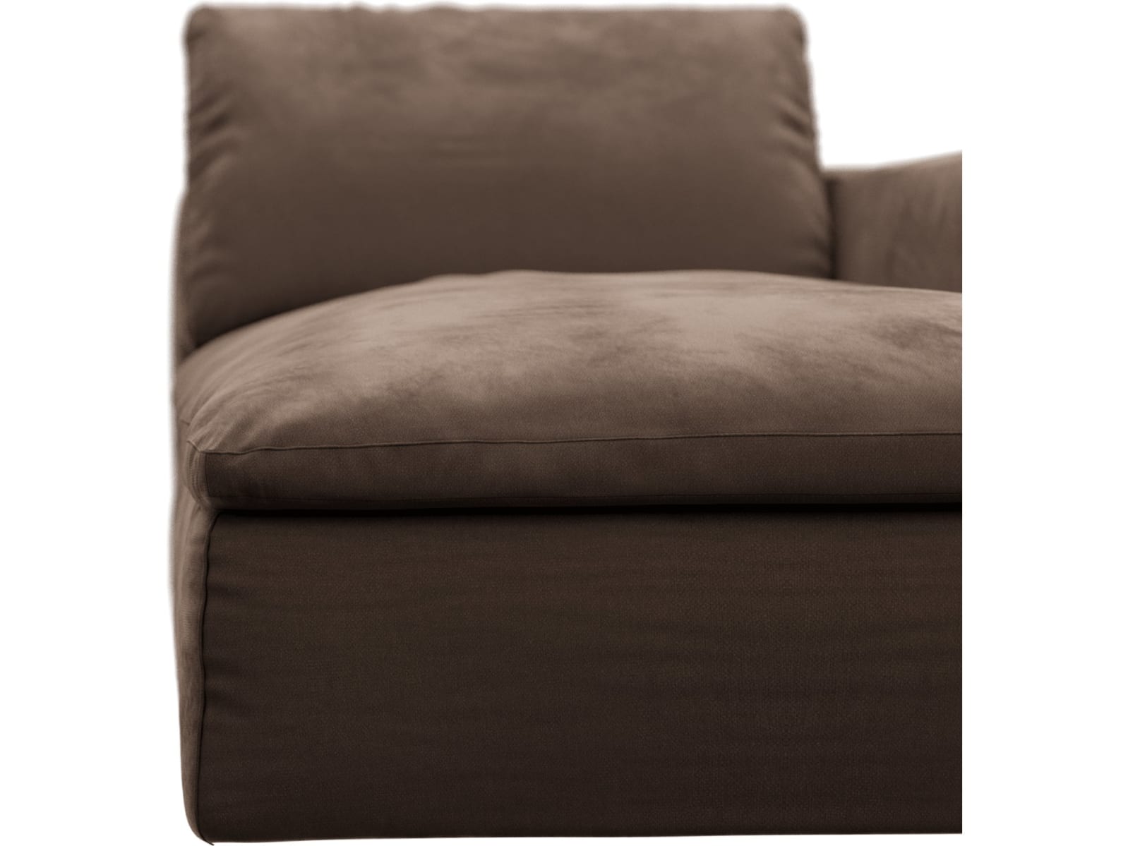 Cloud Deep Chaise Right Module Muse Chocolate color Muse Chocolate