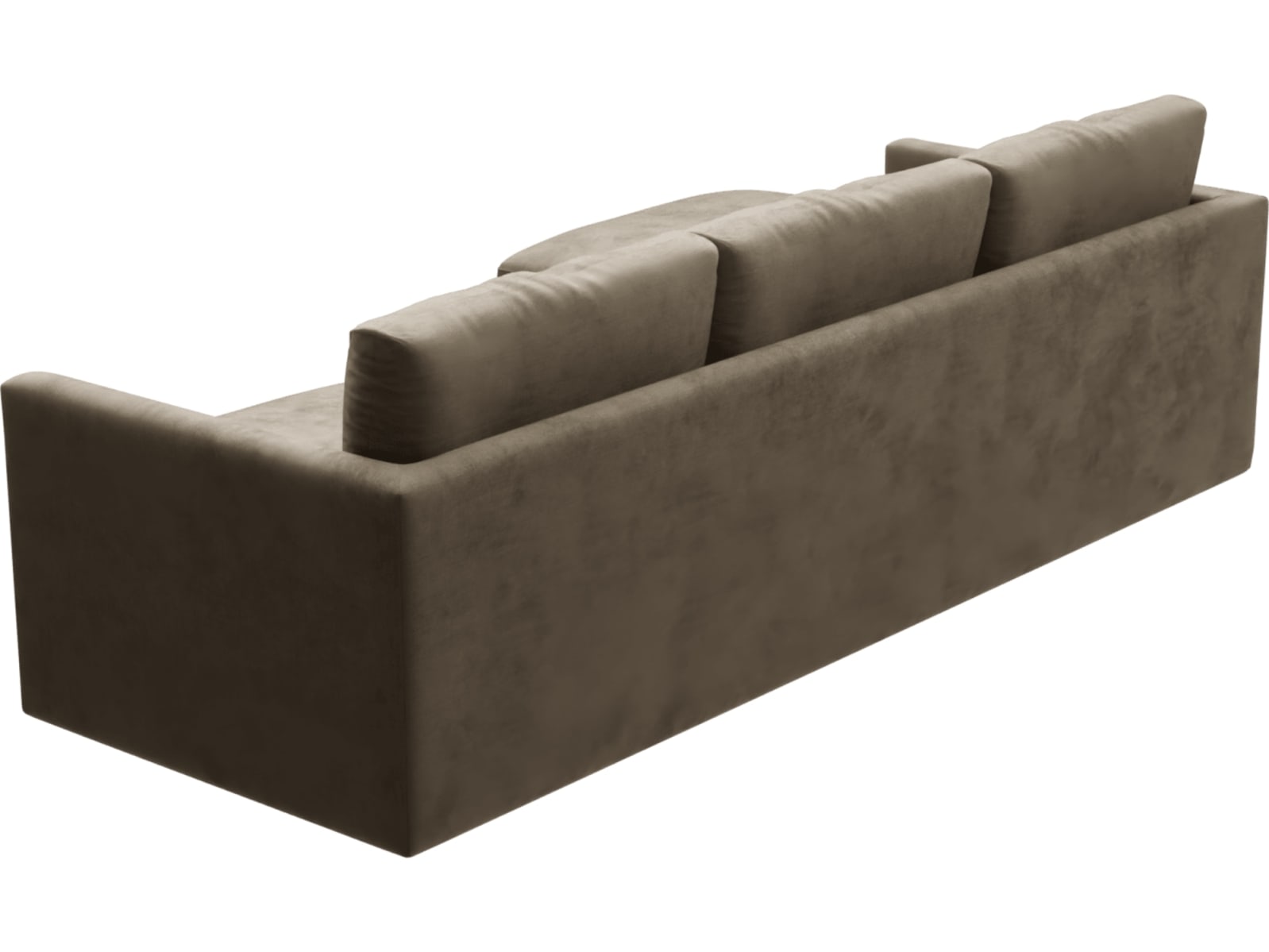 Haven Tribute Walnut Chaise Sofa - 3 Seater color Tribute Walnut