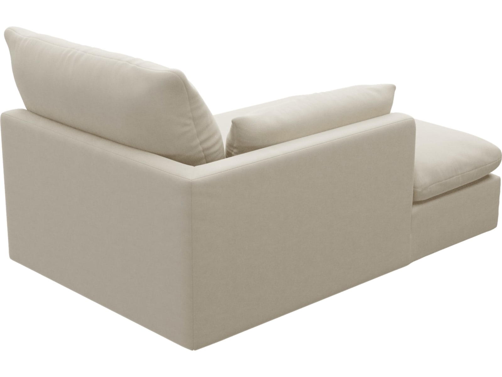 Willow Alpine Mist Chaise Left Arm Facing Sofa Module color Alpine Mist